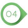 Grün-weißer Kreis mit einer vier darin als Aufzählungszeichen