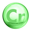 Hellgrüne Blase mit ”C3” Beschriftung für Chrome auf weißem Hintergrund Hellgrüne Blase mit ”C3” Beschriftung für Chrome auf weißem Hintergrund