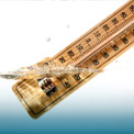 Thermometer im Wasser