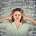Frau mit Stress Frau mit Stress