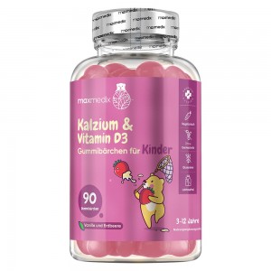 Kalzium und Vitamin D3 Gummibärchen für Kinder