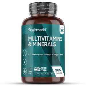 Multivitamine und Mineralien 365 Tabletten | Natürliche Ergänzung für das Wohlbefinden Multivitamine und Mineralien 365 Tabletten | Natürliche Ergänzung für das Wohlbefinden