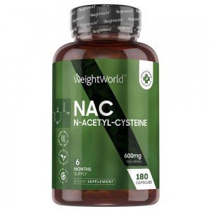 N-Acetylcystein (NAC) Aminosäure Ergänzung für die Immunfunktion 600 mg 180 Kapseln
