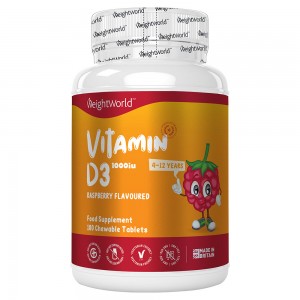 Vitamin D3 Kautabletten Vitamin D3 Kautabletten für Kinder | Nahrungsergänzung für Knochen- und Gelenk und zur Stärkung des Immunsystems