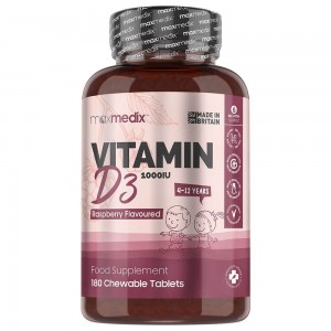 Vitamin D3 Kautabletten für Kinder | Nahrungsergänzung für Knochen- und Gelenk und zur Stärkung des Immunsystems Vitamin D3 Kautabletten für Kinder | Nahrungsergänzung für Knochen- und Gelenk und zur Stärkung des Immunsystems