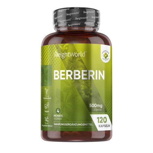 WeightWorld Berberine 500mg 120 Capsules