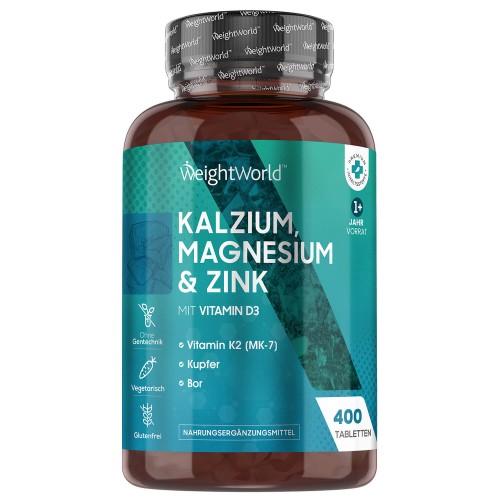 Kalzium, Magnesium und Zink mit Vitamin D3