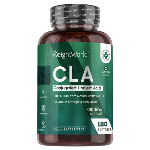 CLA Softgel Kapseln - Ergänzung mit essentiellen Fettsäuren - 180 Kapseln