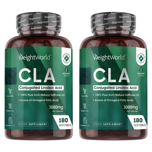CLA Kapseln - Ergänzung mit essentiellen Fettsäuren - 60 Kapseln - 2er Pack