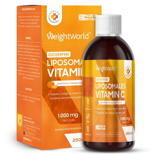 Liposomales Vitamin C zur Stärkung des Immunsystems  Fördert die natürlichen Abwehrkräfte, Knochen und Gelenke  250 ml - 1.000 mg pro Dosis