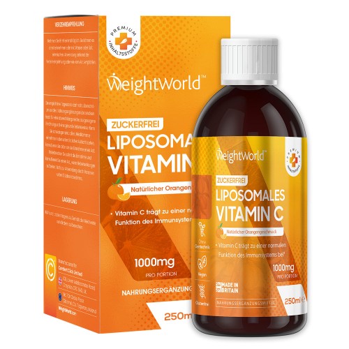 Liposomales Vitamin C - 1000mg - 250ml - Für die natürlichen Abwehrkräfte Ihres Körpers zu stärken