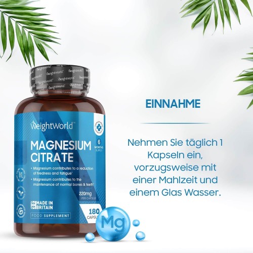 Magnesium Citrate Erganzung Fur Das Wohlbefinden Weightworld