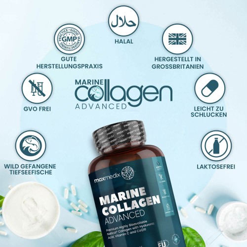 Marine Collagen Advanced | Hyaluronsäure & Q10 | SlimCenter