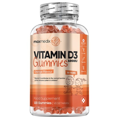 Vitamin D3 Gummibärchen für Kinder, 120 Vitamin gummis - Vitaminpillen