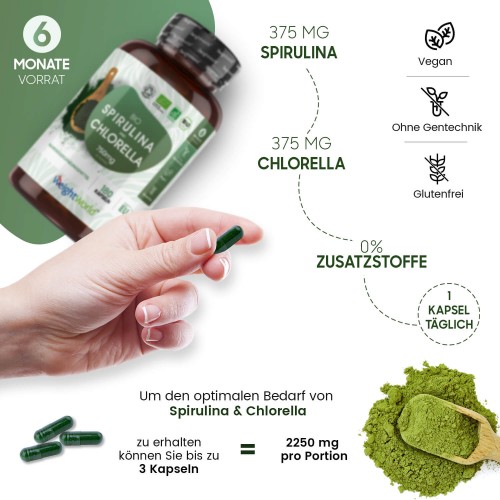 Bio Spirulina und Chlorella Für das Wohlbefinden Slimcenter