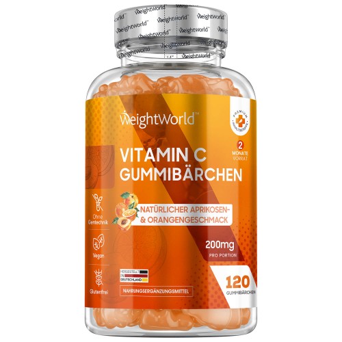 Vitamin C Gummibärchen 200 mg 120 Fruchtgummis - Slimcenter