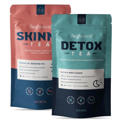Detox Tee & Skinny Tee - WeightWorld Tee Paket - 28-Tage Programm