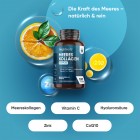Meereskollagen Kapseln, gut für Haare, Haut, Nägel, Gelenke, Knochen und Energie