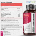 Nährstofftabelle für antarktisches krillöl softgels