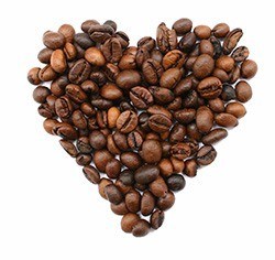 Kaffeebohnenherz Kaffeebohnenherz